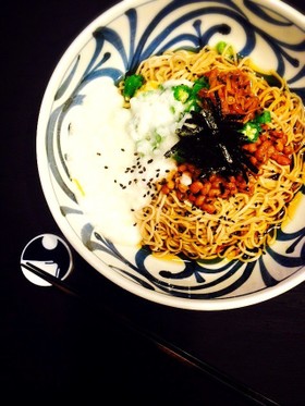 腸内環境を整える!なめたけのネバネバ蕎麦