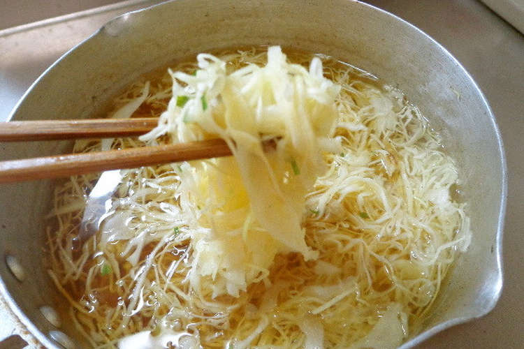 最速のキャベツ麺のラーメン レシピ 作り方 By 嬉野ダイバー クックパッド