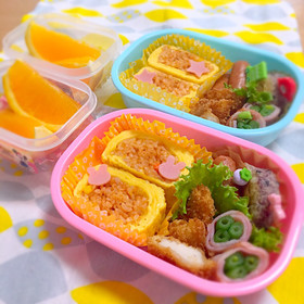 幼稚園 お弁当 *ロールオムライス*