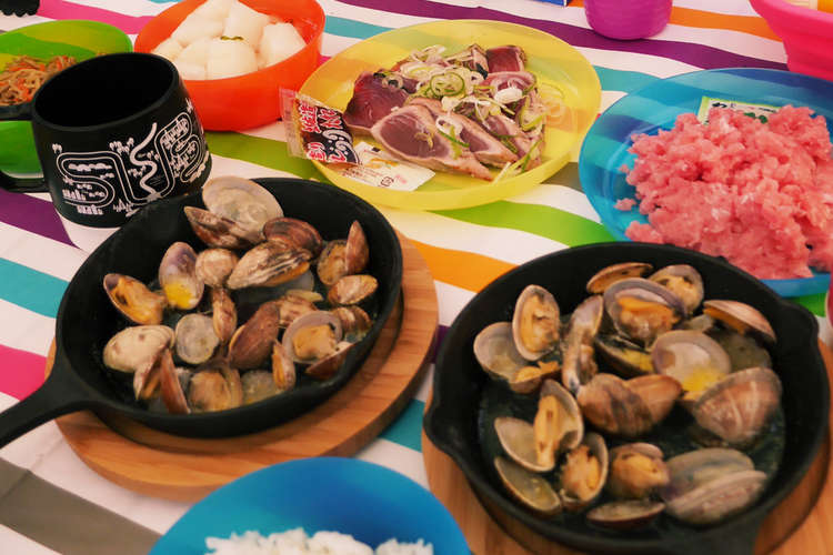 キャンプ飯 簡単 あさりのバター酒蒸し レシピ 作り方 By Mhr2mama クックパッド