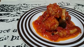 ふわふわミートボールのトマト煮