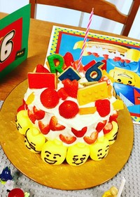 レゴ 誕生日ケーキ スポンジケーキ