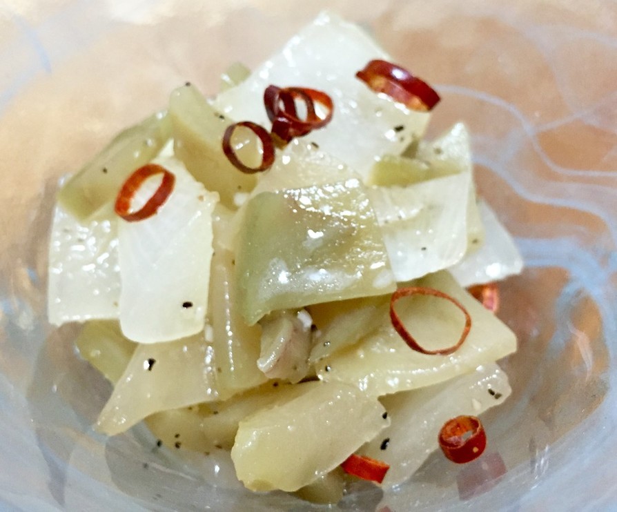 玉ねぎと搾菜のナムルの画像