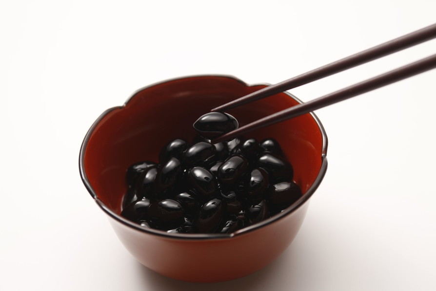 定番の黒豆煮豆（ふっくら煮）の画像