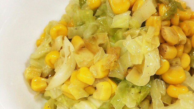 簡単 キャベツとコーンのソテー レシピ 作り方 By まなてぃん22 クックパッド 簡単おいしいみんなのレシピが357万品