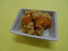 南瓜と鶏そぼろあんかけ