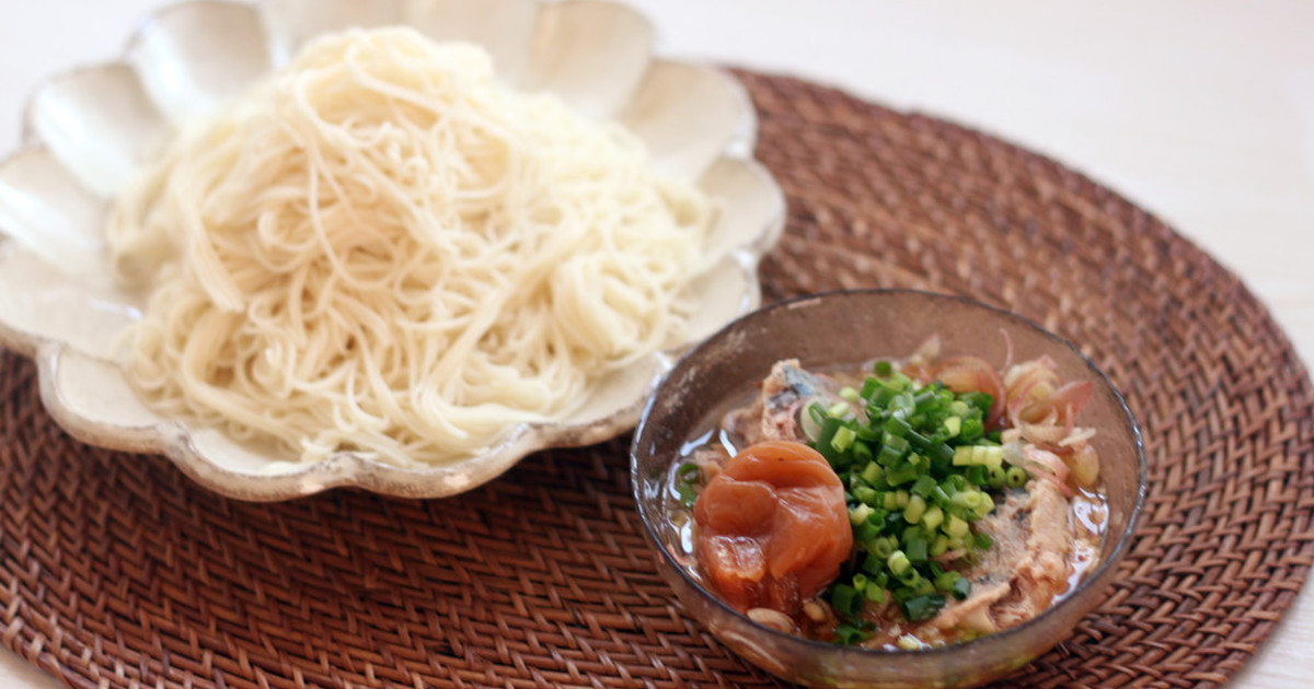 子供も大好き 梅と鯖缶のそうめん レシピ 作り方 By りょーーーこ クックパッド 簡単おいしいみんなのレシピが358万品