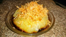 レンジでチンした新玉ねぎのポン酢かけ❗