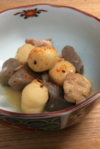 里芋と鶏肉の味噌煮