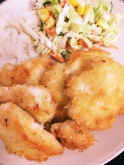 簡単手抜♪マヨネーズチキンカツの写真