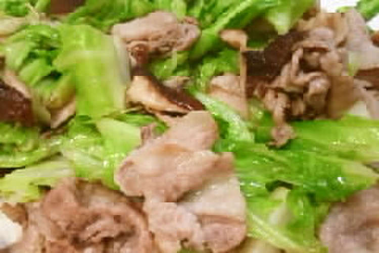 キャベツと豚肉 しいたけの花椒炒め レシピ 作り方 By ミコおばちゃん クックパッド