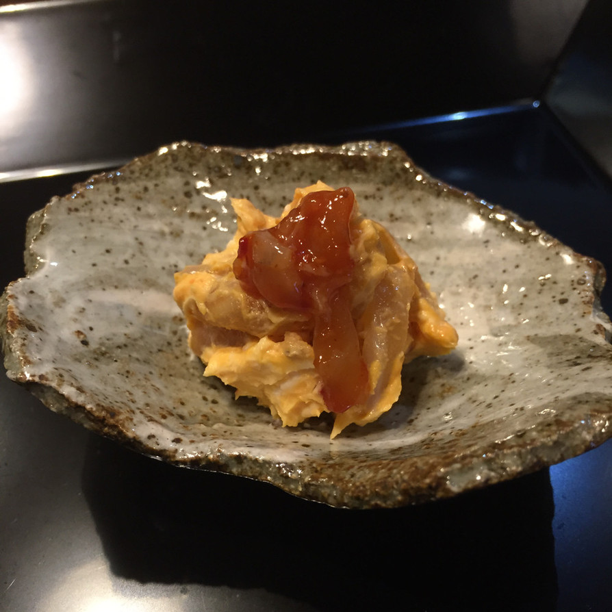 日本酒に合う♡クリームチーズとチャンジャの画像