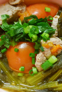 豚ヒレ肉と小松菜トマトの西京味噌の煮込み