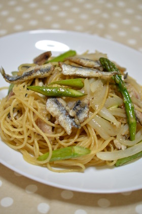 節約レシピ☆小いわしのパスタ