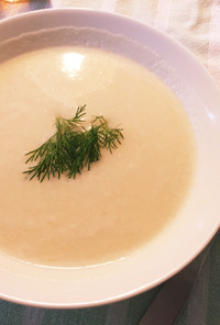 ホワイトアスパラその7 スープで。