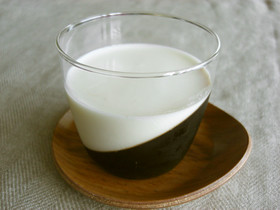 2層のコーヒーゼリー