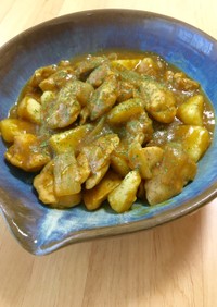 食欲そそる♫鶏モモおジャガのカレー煮♡