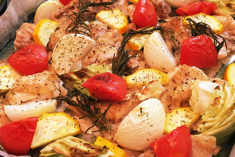 鶏肉と好きな野菜でオーブン焼き レシピ 作り方 By Sat0mogu93 クックパッド 簡単おいしいみんなのレシピが375万品