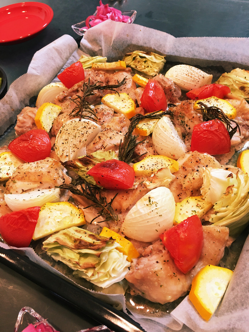 雑穀と焼き野菜の丼レシピ