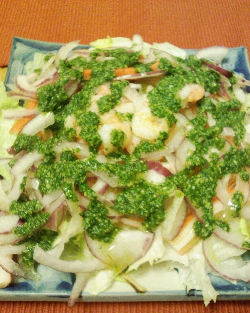 スパイシーシュリンプサラダのレシピ