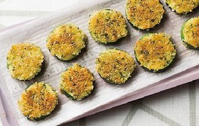 お弁当にも♡ズッキーニのバジルパン粉焼き