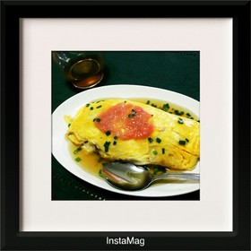 和風?めんたい餡かけオムライス✨