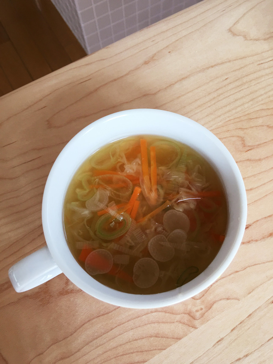 野菜たっぷり春雨スープの画像