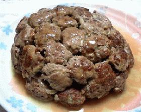 肉団子のドームケーキ