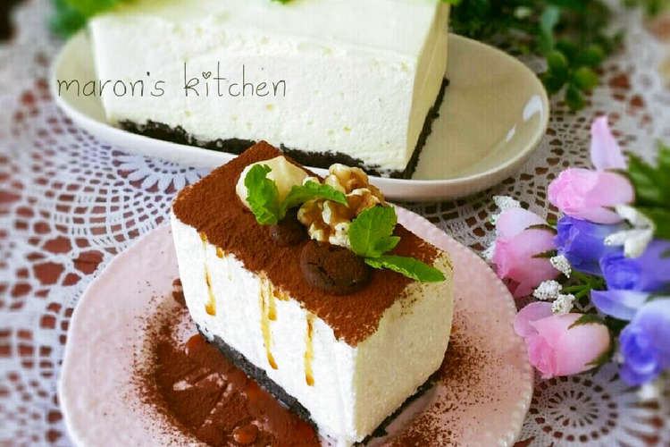 口溶けなめらか 濃厚レアチーズケーキ レシピ 作り方 By Maron クックパッド 簡単おいしいみんなのレシピが375万品