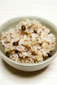 健康ご飯☆黒大豆・古代麦(もち麦)・玄米