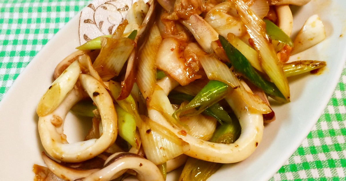 簡単☆イカとネギのキムチ炒め～♪ by にきけん 【クックパッド】 簡単おいしいみんなのレシピが350万品