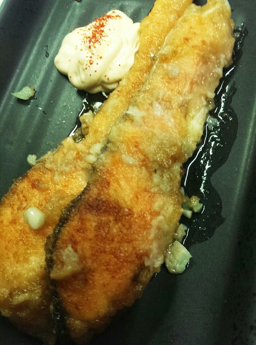 鮭のガリバタポン酢焼きの画像
