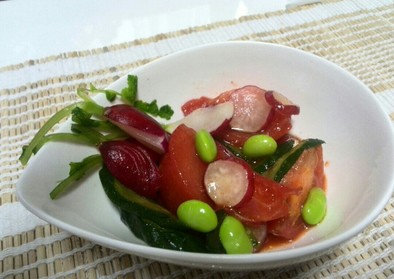 夏野菜・トマトキムチの写真