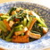 小松菜と厚揚げの炒め～梅風味 