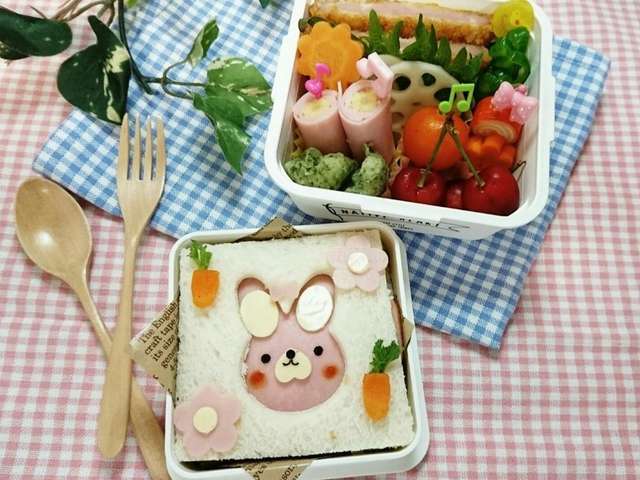 ハムとチーズの玉子サンドのうさぎちゃん By とまとママ ハムとチーズの玉子サンドのうさぎちゃん By とまとママ