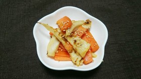 簡単、きんぴら人参。