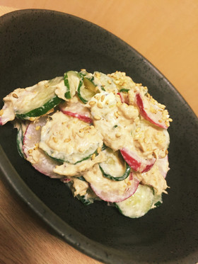 ラディッシュ(大根)きゅうりの絶品サラダ