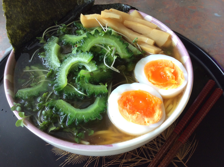 沖縄産ゴーヤの麺スープの画像