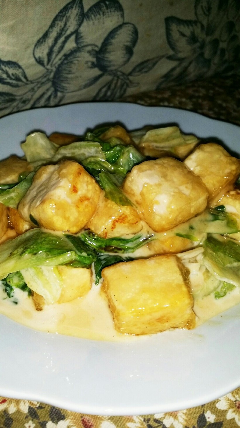 シャキプル♪豆腐とレタスの和風マヨソースの画像