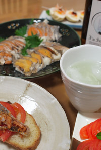 鮒寿司のカナッペ