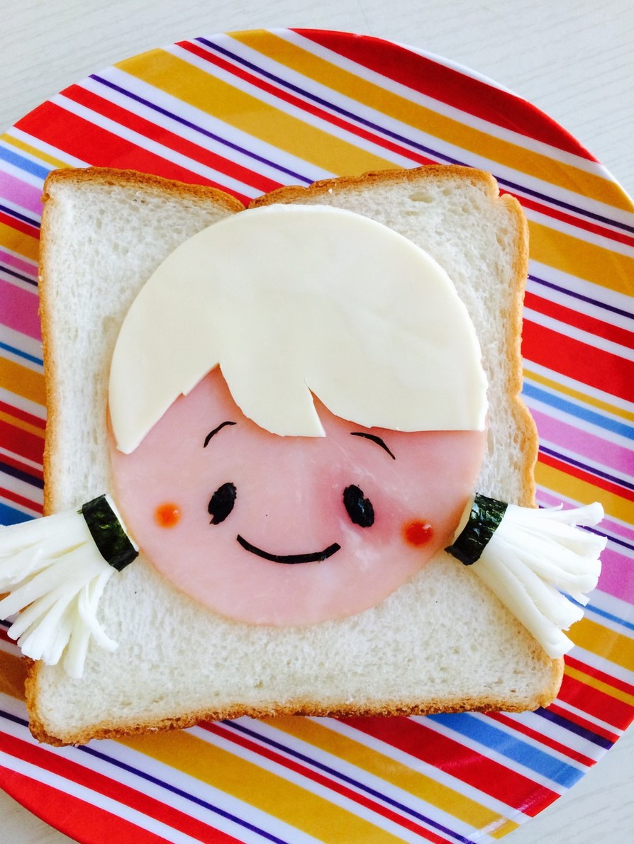 女の子の朝食パン♡の画像