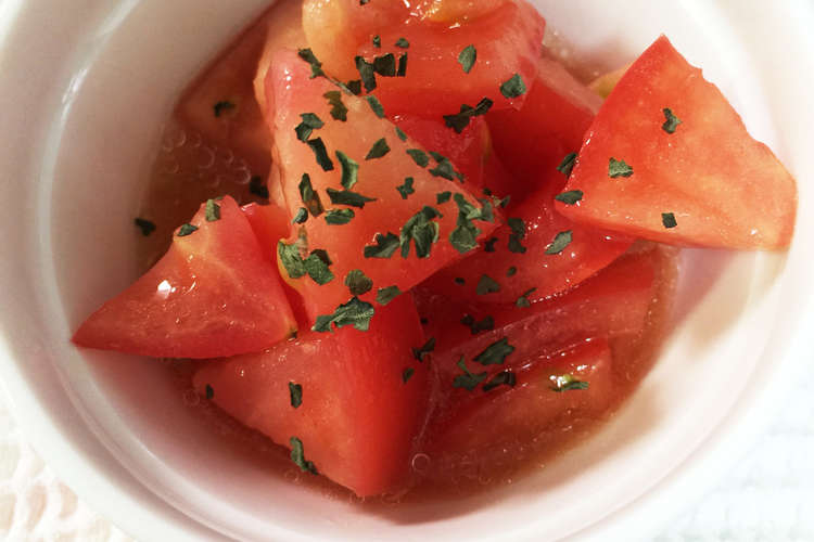 幼児食 トマトだけの簡単サラダ レシピ 作り方 By ぴおね クックパッド 簡単おいしいみんなのレシピが365万品