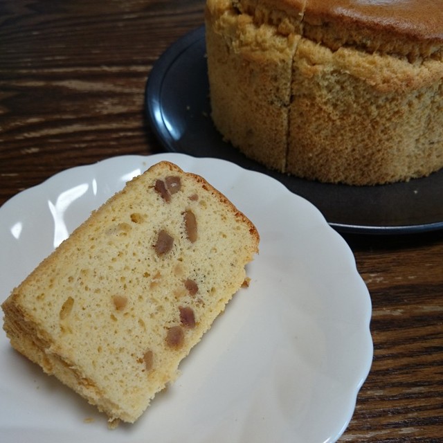 マロングラッセシフォンケーキ レシピ 作り方 By キッチンキャッツ クックパッド