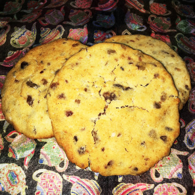 米粉とマロングラッセのバタークッキーの写真