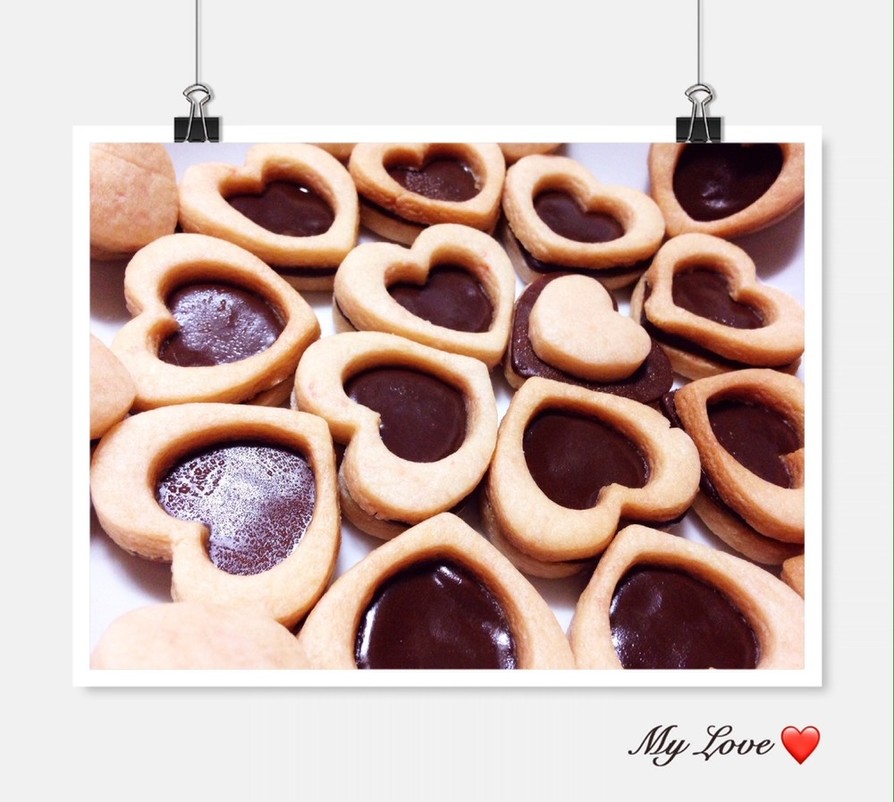簡単♡チョコサンドクッキー♡の画像