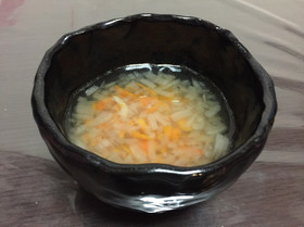 野菜嫌いの2歳児もパクつく根菜スープ
