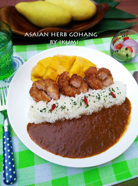 マンゴーココナッツカレー✿海老さつま揚げ