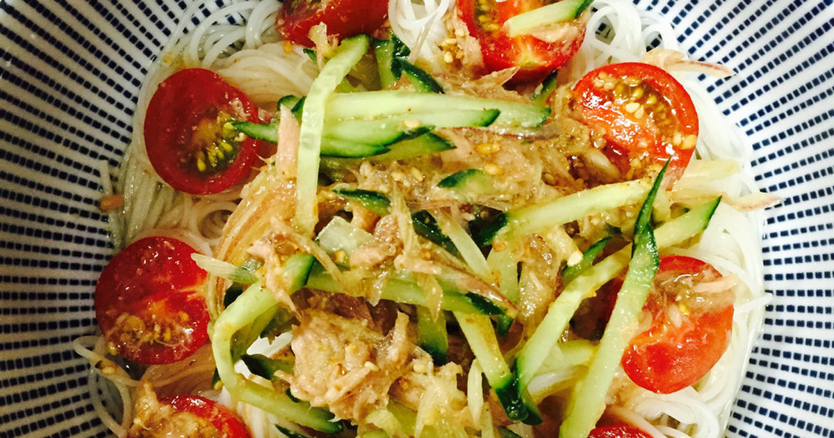 みょうがとツナのさっぱりそうめん レシピ 作り方 By みずぽぽぽぽ クックパッド 簡単おいしいみんなのレシピが373万品