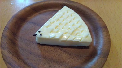 6P チーズでハリネズミの写真