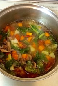 残り野菜のスープ